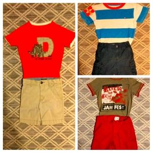 Boys size 4T 3/ short sets